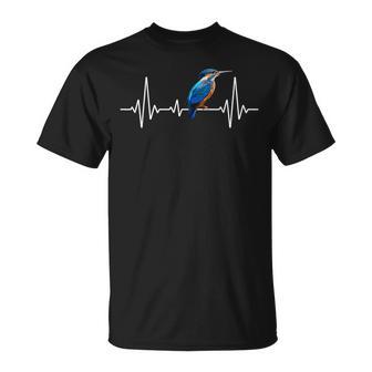 Kingfisher Heartbeat Great Bird Watch T-Shirt - Geschenkecke