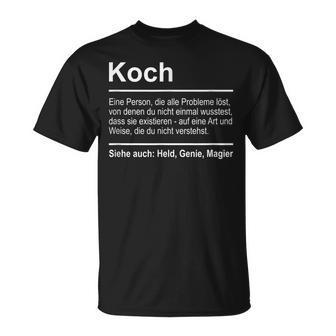 Koch Definition Saying Professional Kitchen Chef T-Shirt - Geschenkecke