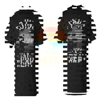La Pesca Es Mi Terapia Pescador Pesca En El L Camiseta unisex - Regaloses