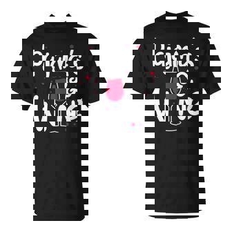 Ladies Wine Glass Pyjamas Wine Glass T-Shirt - Seseable