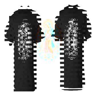 Our Lady Virgen De Guadalupe Virgin Mary Catholic Saint Art T-Shirt - Monsterry