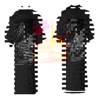 Las Vegas Shirt Vegas Strip Night Life Souvenir And Tank Top T-Shirt - Monsterry