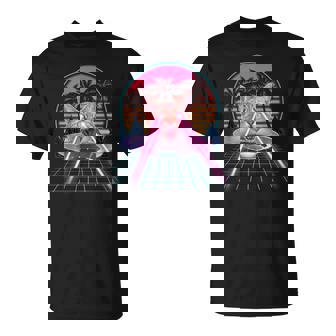 Laser Cat Eyes Kitten Ufo Retro 80S Cats Lovers Camiseta unisex - Regaloses