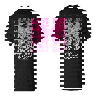 Last Day Of School Teacher Last Day Of School Coquette Bow T-Shirt | Mazezy