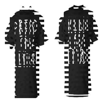 Lazy Halloween Costume Shirt Pretend I'm Lily Pad Premium T-Shirt - Monsterry