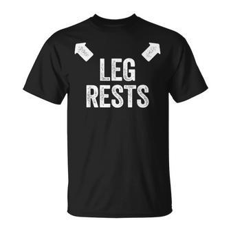 Leg Rests Adult Humour Dad Joke T-Shirt - Geschenkecke