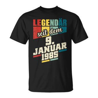 Legendary Since 9Th January 1985 Birthday 911985 T-Shirt - Geschenkecke