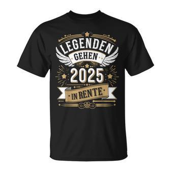 Legends Go 2025 In Retirement Pensioner T-Shirt - Geschenkecke