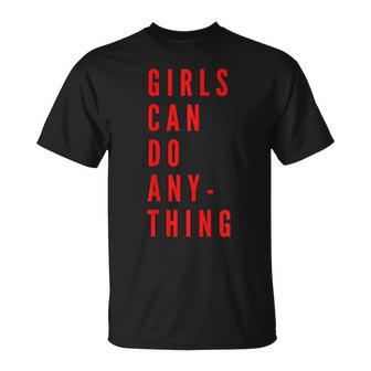Les Filles Peuvent Faire N'importe Quoi Mignon Feminist Girl Power T-Shirt - Cadeauxyz