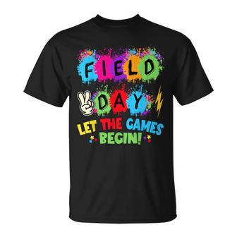 Let The Games Begin Field Day School Teachers Boys Girls T-Shirt - Thegiftio UK