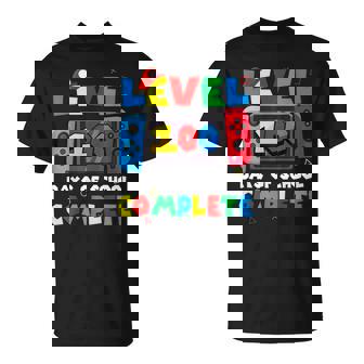 Level 100 Days Of School Complete Gamer Video Games Boys T-Shirt - Seseable