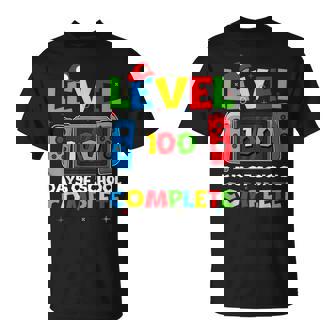 Level 100 Days Of School Complete Video Game 100Th Day Boys T-Shirt - Thegiftio UK