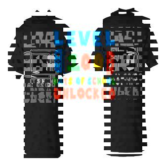 Level 100 Days Of School Unlocked 100 Days Of School Gamer T-Shirt | Mazezy