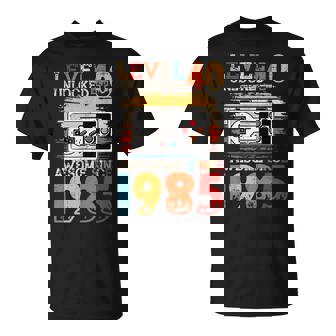 Level 40 Unlocked Awesome Since 1985 Cadeau D'anniversaire Pour Homme T-Shirt - Cadeauxyz