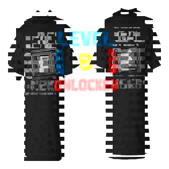 Level 8 Unlocked Gamer 8Th Birthday Video Game Boys T-Shirt - Monsterry