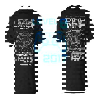 Level 8 Unlocked Video Game Party 8Th Birthday Gamer Boys T-Shirt | Seseable UK