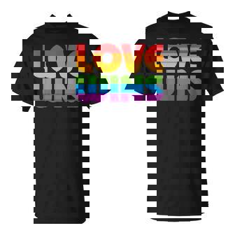 LGBTQ Love Wins Gay Pride LGBT Ally Rainbow Flag Vintage T-Shirt - Monsterry