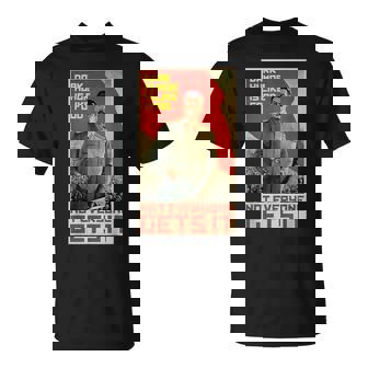 L'humour Noir Est Comme La Nourriture Staline Propagande Communiste Soviétique T-Shirt - Cadeauxyz