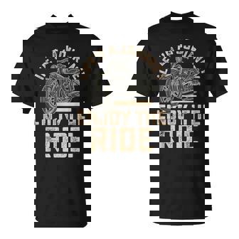 Life’S A Journey Enjoy The Ride Motorcycle Biker Men T-Shirt - Thegiftio
