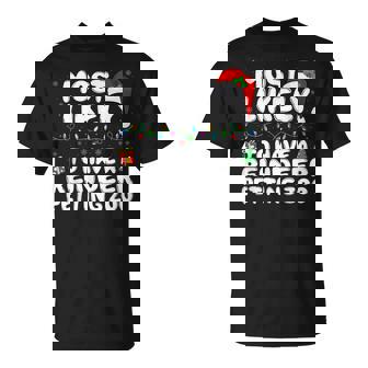 Most Likely To Have a Reindeer Petting Zoo Family Christmas T-Shirt - Monsterry
