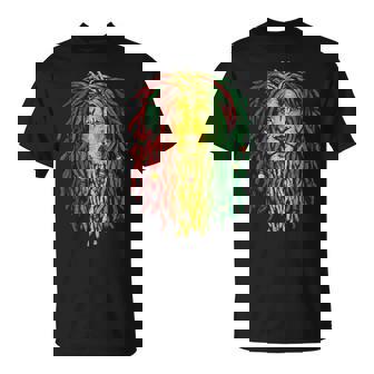 Lindo Rasta Reggae León Jungla Selva Arte Naturaleza Divertido Camiseta unisex - Regaloses