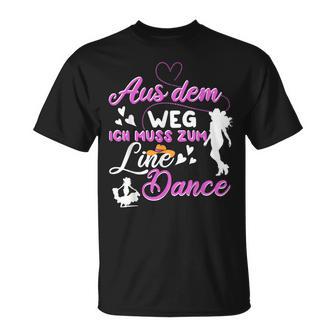 Line Dance Linedance Tanzen Aus Dem Weg T-Shirt - Geschenkecke