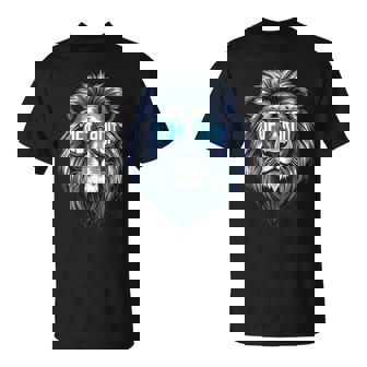 Lion Lovers Wearing Glasses Retro Vintage Style T-Shirt - Monsterry