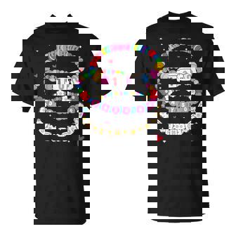 Little Girl 100 Days Of School Bracelet Teachers Girls T-Shirt | Mazezy