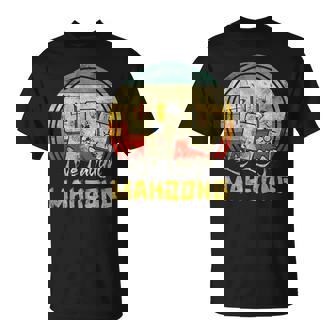 Live Laugh Mahjong Retro Mah Jongg Chinese Game Tiles T-Shirt - Monsterry
