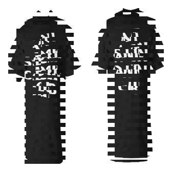 Logo Blanc Anti Sadgirl Avant Arrière T-Shirt - Cadeauxyz