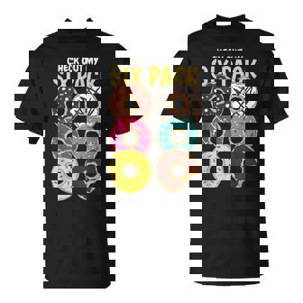 Lot De 6 Donuts Amusants Pour Amoureux Des Desserts Humoristiques Et Sucrés Parodie T-Shirt - Cadeauxyz