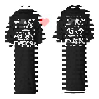 I Love My Asian Friend I Heart My Asian Friend T-Shirt - Monsterry