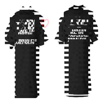 I Love You More Than Connemara Pony Shirt Women Christmas T-Shirt - Monsterry
