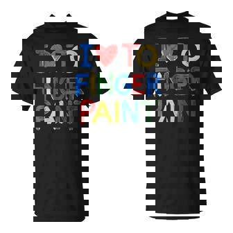I Love To Finger Paint I'm Paint T-Shirt | Mazezy