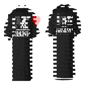 I Love My Hot Girlfriend I Heart My Hot Girlfriend T-Shirt - Thegiftio UK