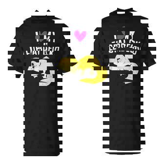 I Love My Leopard Gecko Cute Leopard Lizard T-Shirt - Monsterry