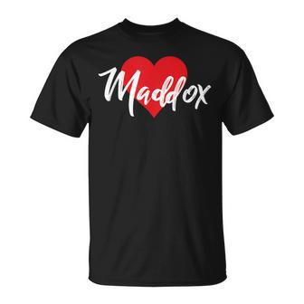 I Love Maddox First Name Tshirt I Heart Named T-Shirt - Monsterry
