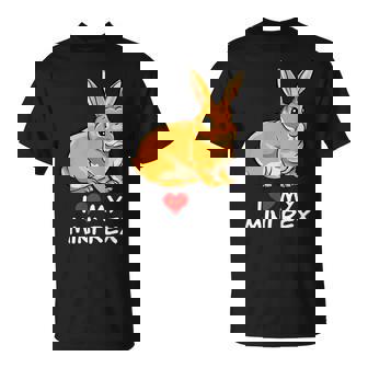 I Love My Orange Mini Rex Rabbit T-Shirt - Monsterry