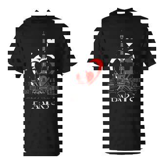 I Love Paris Torre Eiffel Francia Sin Mangas Camiseta unisex - Regaloses