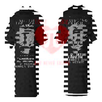 Love Is Like Pi Valentines Math Teacher Pi Day T-Shirt - Monsterry
