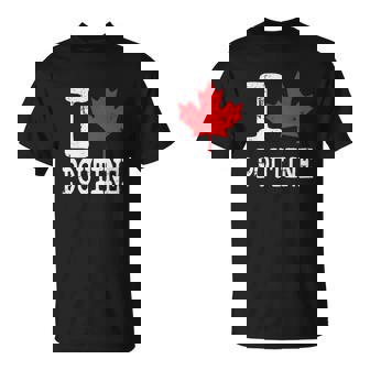 I Love Poutine Canadian Leaf Premium T-Shirt - Monsterry