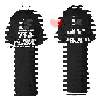 I Love Wild Rabbit I Heart Wild Rabbit Tank Top T-Shirt - Monsterry