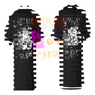 Lunch Lady Boo Crew Ghost Cafeteria Worker Spooky Halloween T-Shirt - Monsterry