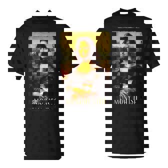 Lunes Lisa Gioconda Mona Lisa Con Café Camiseta unisex - Regaloses