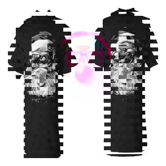 Lunettes De Soleil Rosesintage Rétro Père Noël Bubble Gum T-Shirt - Cadeauxyz