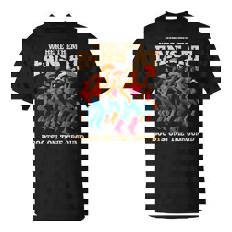 Where Them Fans At Boots On The Ground Line Dancing Queens T-Shirt - Seseable