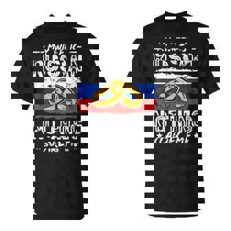 Ma Est Russe Rien Ne Me Fait Peur Mari T-Shirt - Cadeauxyz