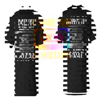 I Made You A Mixtape 80s 90s Vintage Costume Cassette Tape T-Shirt - Monsterry