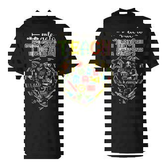Made To Teach Cute Graphic Teacher Last Day Of School T-Shirt - Monsterry