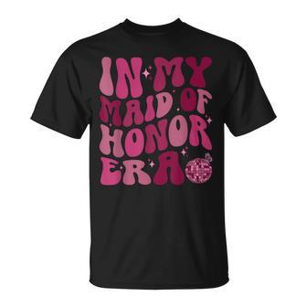 In My Maid Of Honor Era Groovy Wedding & Bridal Shower Bride T-Shirt - Geschenkecke